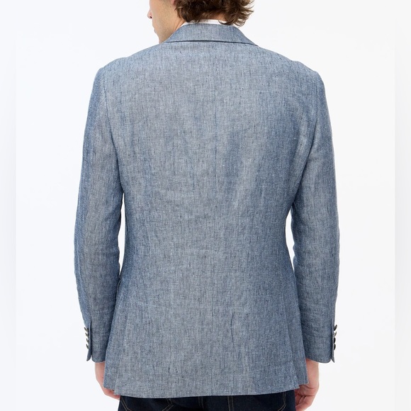 NEW JCrew Thompson Slim University Blazer in
Denim-like Linen Size 42R BN781 - Picture 3 of 3